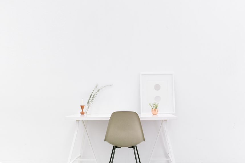 Modern white table